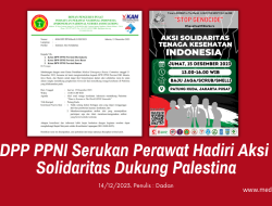 DPP PPNI Serukan Perawat Hadiri Aksi Solidaritas Dukung Palestina