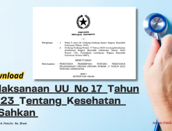 (Download) PP No 28 Tahun 2024 Tentang Pelaksanaan UU No 17 Tahun 2023 Tentang Kesehatan Di Sahkan