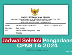 [DOWNLOAD] Jadwal Seleksi Pengadaan CPNS TA 2024