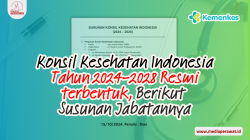 Konsil Kesehatan Indonesia Tahun 2024-2028 Resmi terbentuk, Berikut Susunan Jabatannya