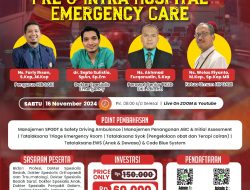 Webinar Nasional Kesehatan : “UPDATE MANAGEMENT PRE & INTRA HOSPITAL EMERGENCY CARE” – 5 SKP KEMENKES