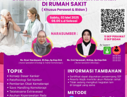 WEBINAR NASIONAL : “OPTIMALISASI KEMOTERAPI DALAM PENGOBATAN PASIEN KANKER DI RUMAH SAKIT”