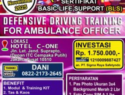 Pelatihan Defensive Driving Training (DDT) for Ambulance Officer – (28-29 November 2025)