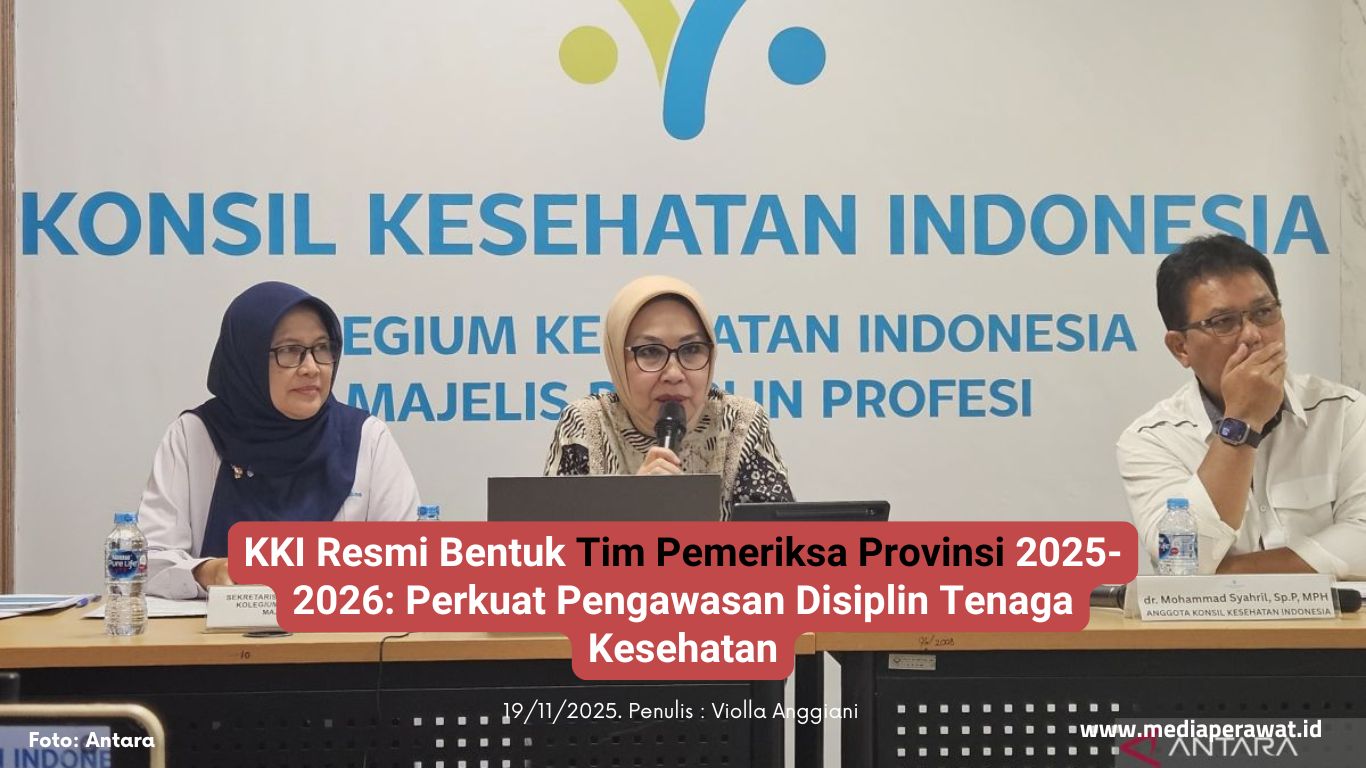 Konsil Kesehatan Indonesia - KKI Resmikan Tim Pemeriksa Provinsi 2025-2026