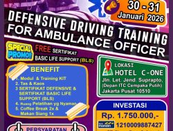 Pelatihan Defensive Driving Training (DDT) for Ambulance Officer – (30-31 Januari 2026) di Jakarta