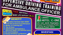 Pelatihan Defensive Driving Training (DDT) for Ambulance Officer – (24-25 April 2026) di Jakarta