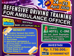 Pelatihan Defensive Driving Training (DDT) for Ambulance Officer – (24-25 April 2026) di Jakarta