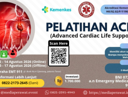Pelatihan ACLS for Nurse (Advance Cardiac Life Support) (12-17 Agustus 2026) Jakarta Timur