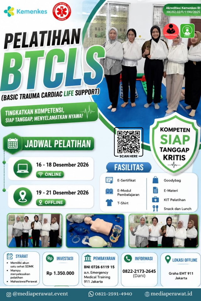 Pelatihan BTCLS (Basic Trauma Cardiac Life Support) Desember Batch II 2026